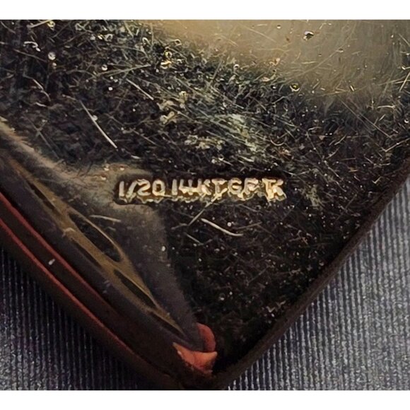 VTG Gold-Filled Engraved Floral Heart "MOM" Locket Pendant Necklace 20" - Picture 8 of 14